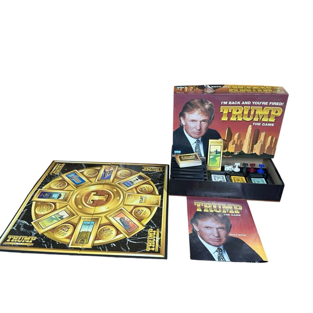 Vtg Donald Trump The Game 2004 Parker Brothers Board Game I'm Back You're Fired